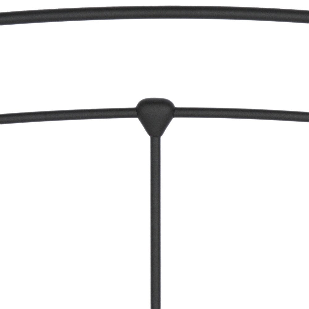 The Curated Nomad Rosa Metal Bed in Matte Black Finish