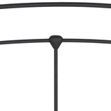 The Curated Nomad Rosa Metal Bed in Matte Black Finish