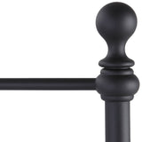 The Curated Nomad Rosa Metal Bed in Matte Black Finish