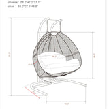 Direct Wicker Fashion Double Seat Swing Chair