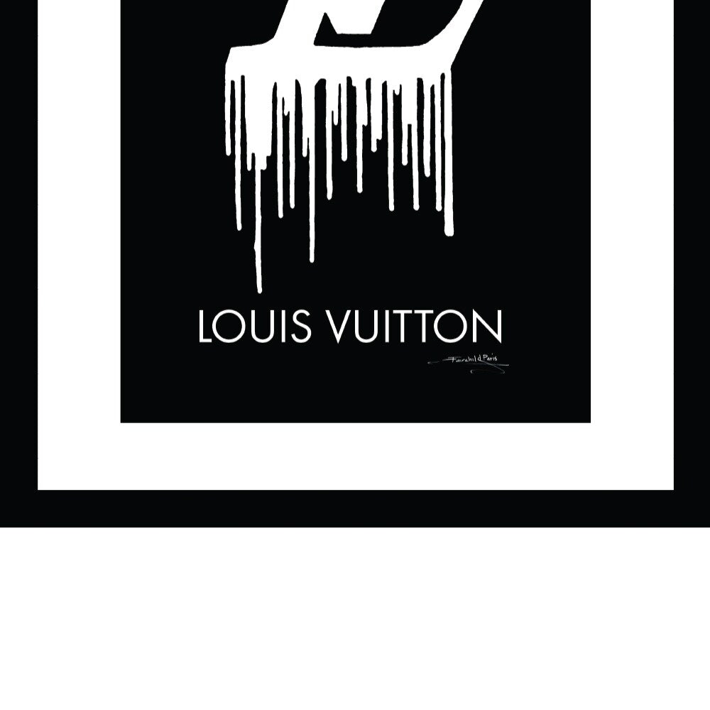 Fashion Designer Drip Logo - Framed Print Artwork - Multi-Color