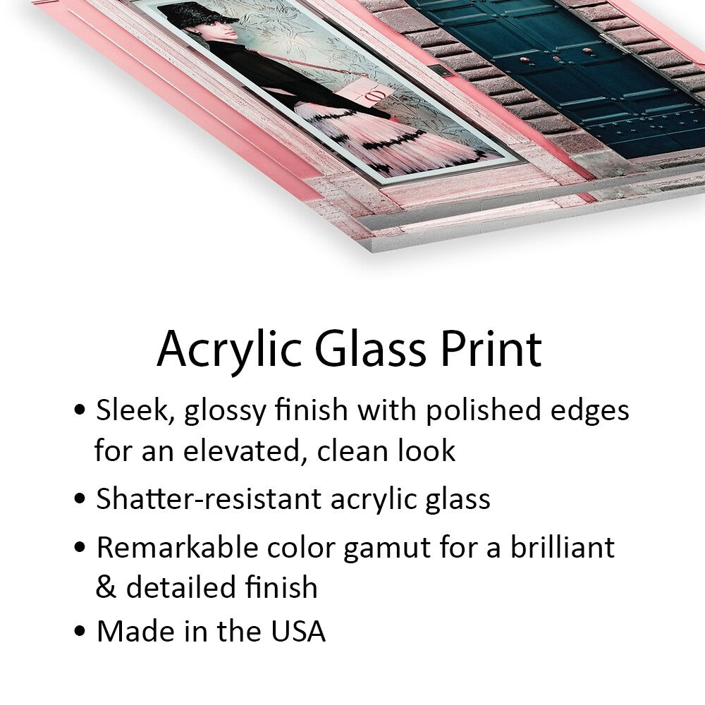 Fashion Door Print On Acrylic Glass by A Carousel Wandering