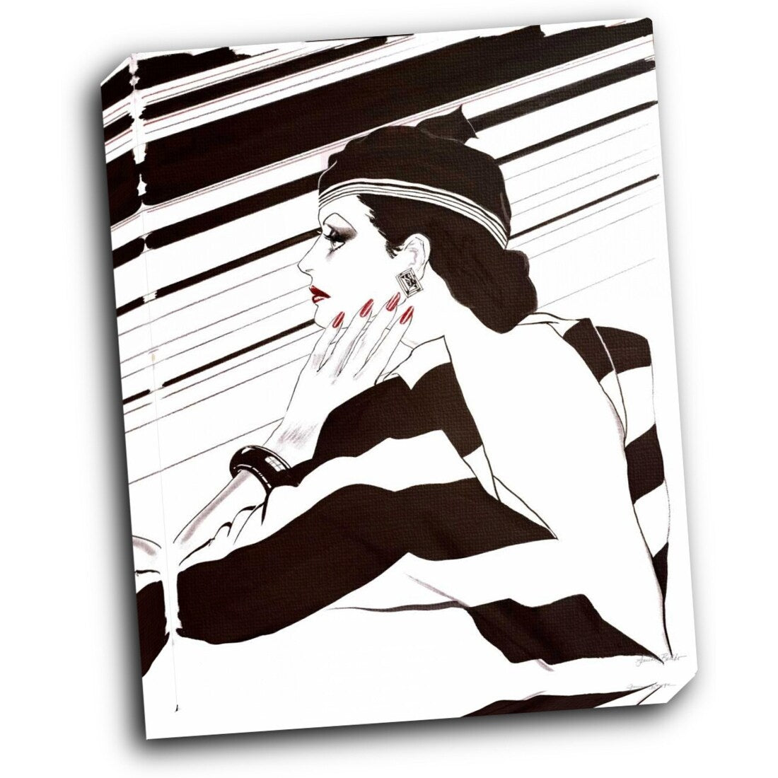Fashion Women IV 16x20 Gallery Wrapped Stretched Canvas