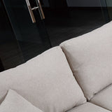 Fashionable U-Shape Pull-out Sleeper Sectional Sofa