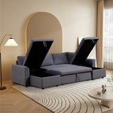 Fashionable U-Shape Pull-out Sleeper Sectional Sofa