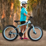 Fat Tire Bike For Mountain/snow/road, 26-Inch Wheels, 21-Speed, Aluminum Frame