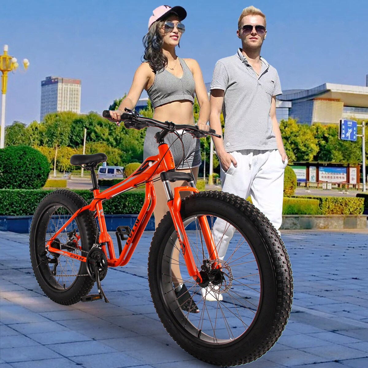 Fat Tire Bike For Mountain/snow/road, 26-Inch Wheels, 21-Speed, Aluminum Frame