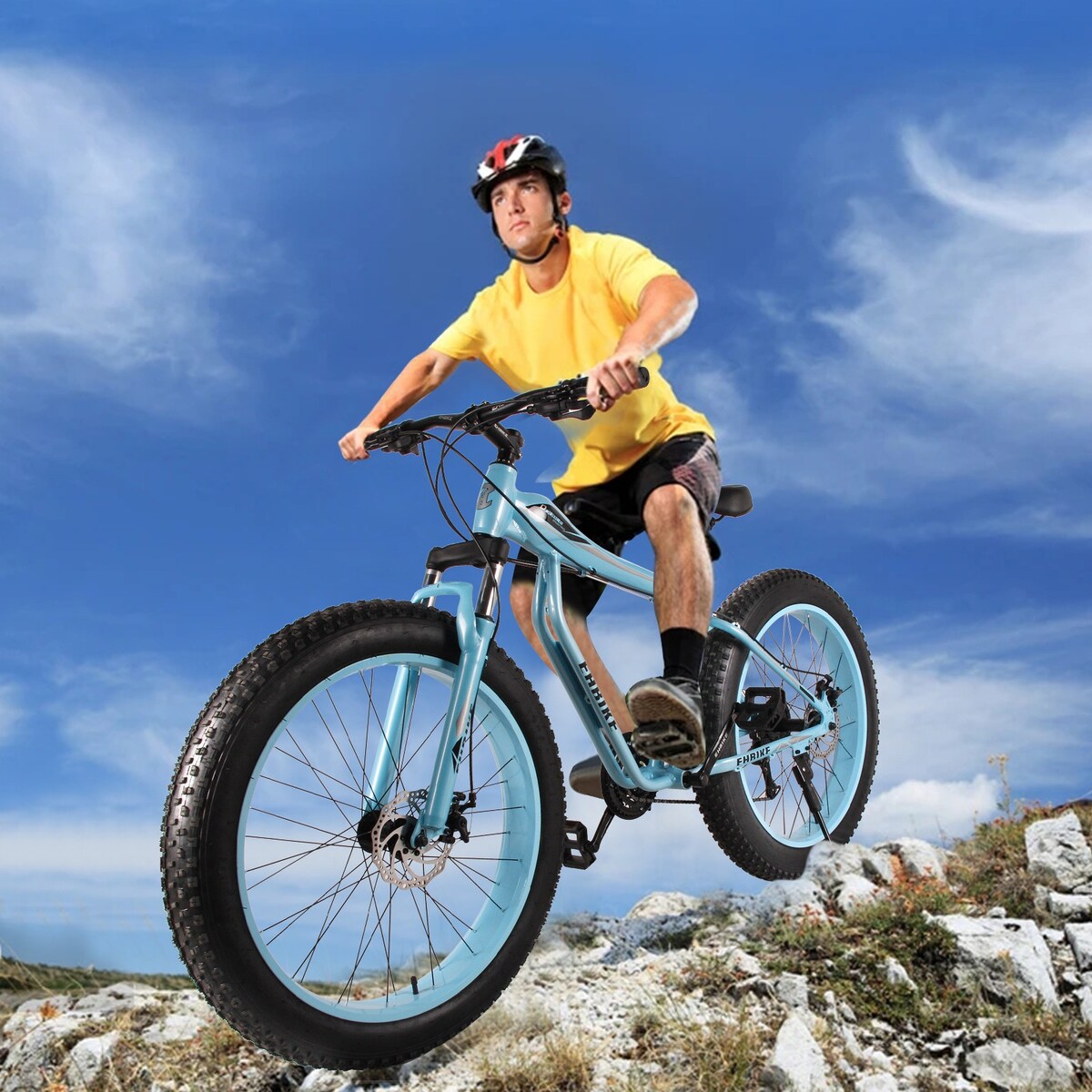 Fat Tire Bike For Mountain/snow/road, 26-Inch Wheels, 21-Speed, Aluminum Frame