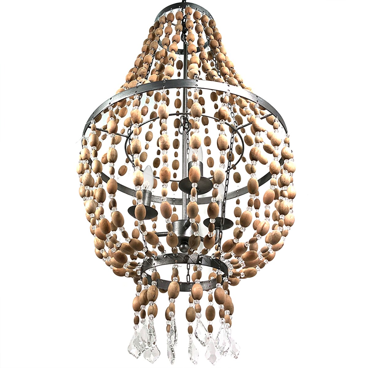 Fausta Empire Beaded Chandelier - 19.2"x 19.2"x 36.8"