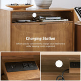 Faustus Modern 28"Tall Nightstand with Drawers by HULALA HOME