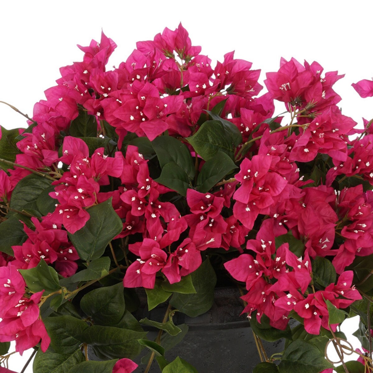 Faux Bougainvillea in Grey Roman Urn