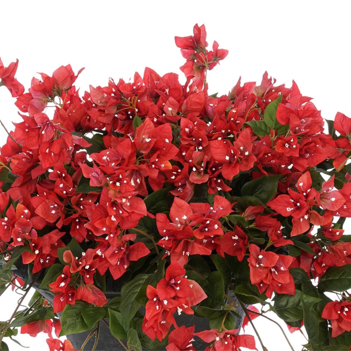 Faux Bougainvillea in Grey Roman Urn