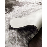 Alexander Home Charcoal Faux Cowhide Area Rug