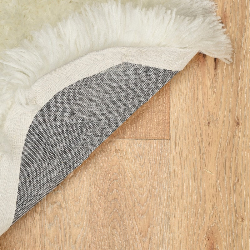 Faux Lamb Skin Shag Hand Tufted Accent Rug
