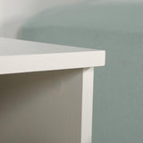 Faux Marble Oak Nightstands with 1 Drawer and Open Storage Shelf
