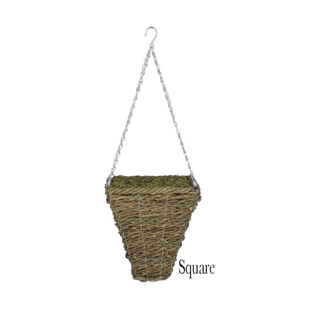 Faux Purple Clematis Hanging Basket