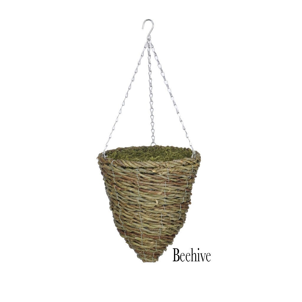 Faux Purple Clematis Hanging Basket