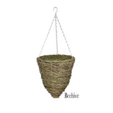 Faux Purple Clematis Hanging Basket