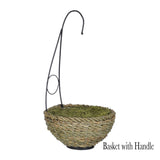 Faux Purple Clematis Hanging Basket