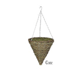 Faux Purple Clematis Hanging Basket
