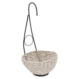 Faux Purple Clematis Hanging Basket