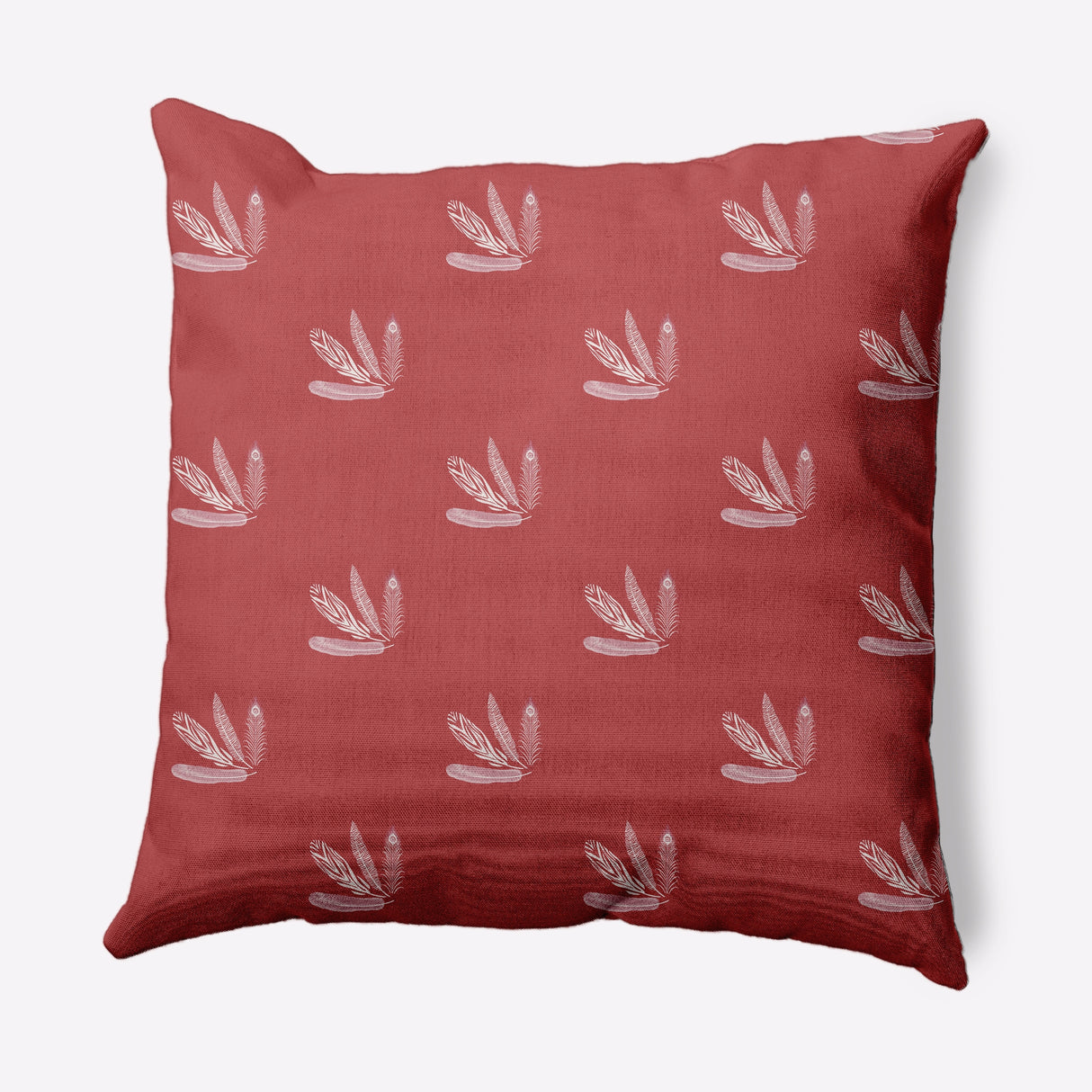 Feather Pattern Decorative Throw Pillow