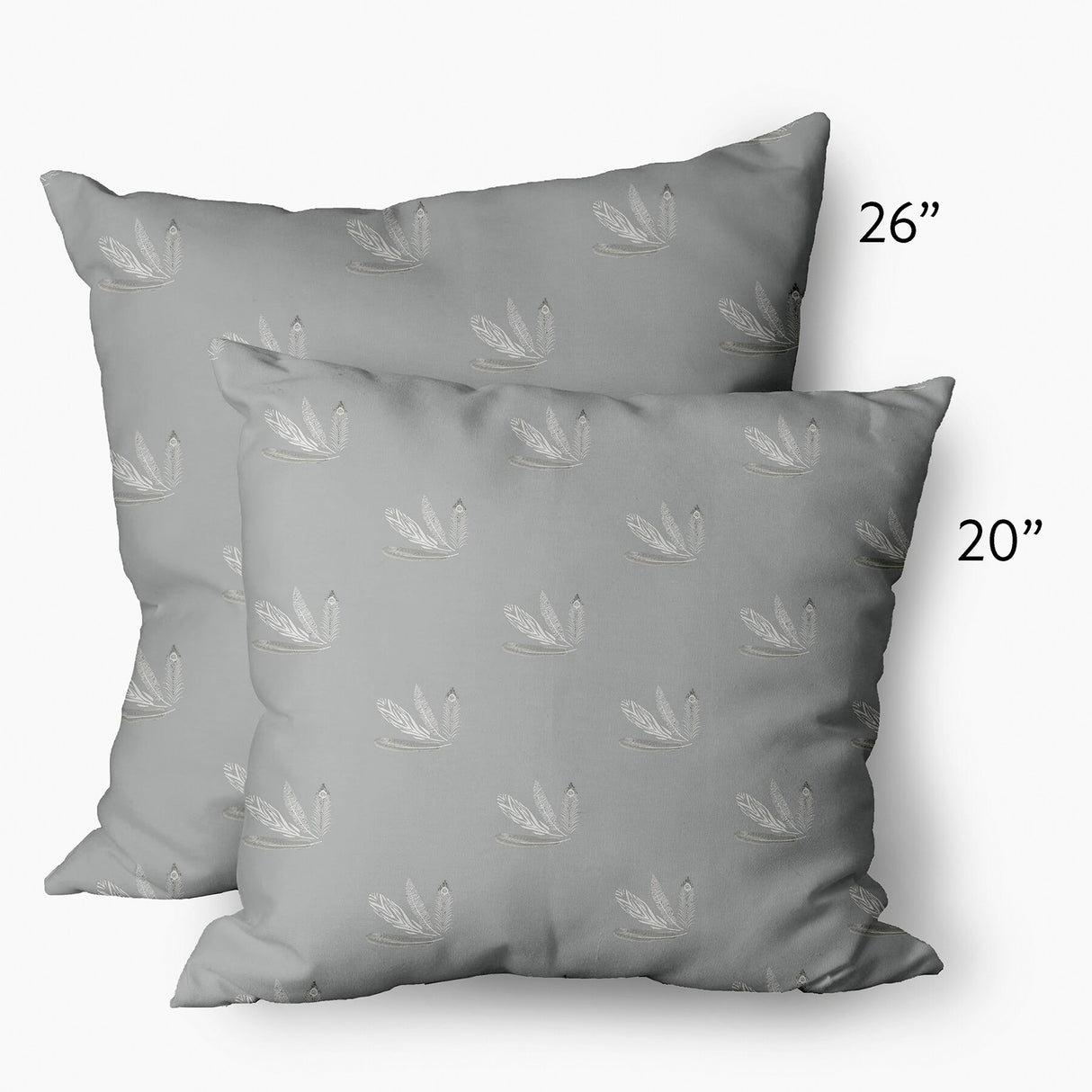 Feather Pattern Decorative Throw Pillow