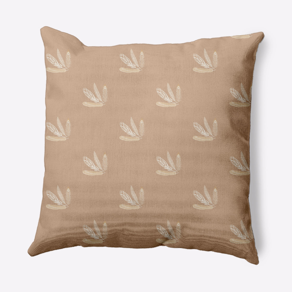 Feather Pattern Decorative Throw Pillow