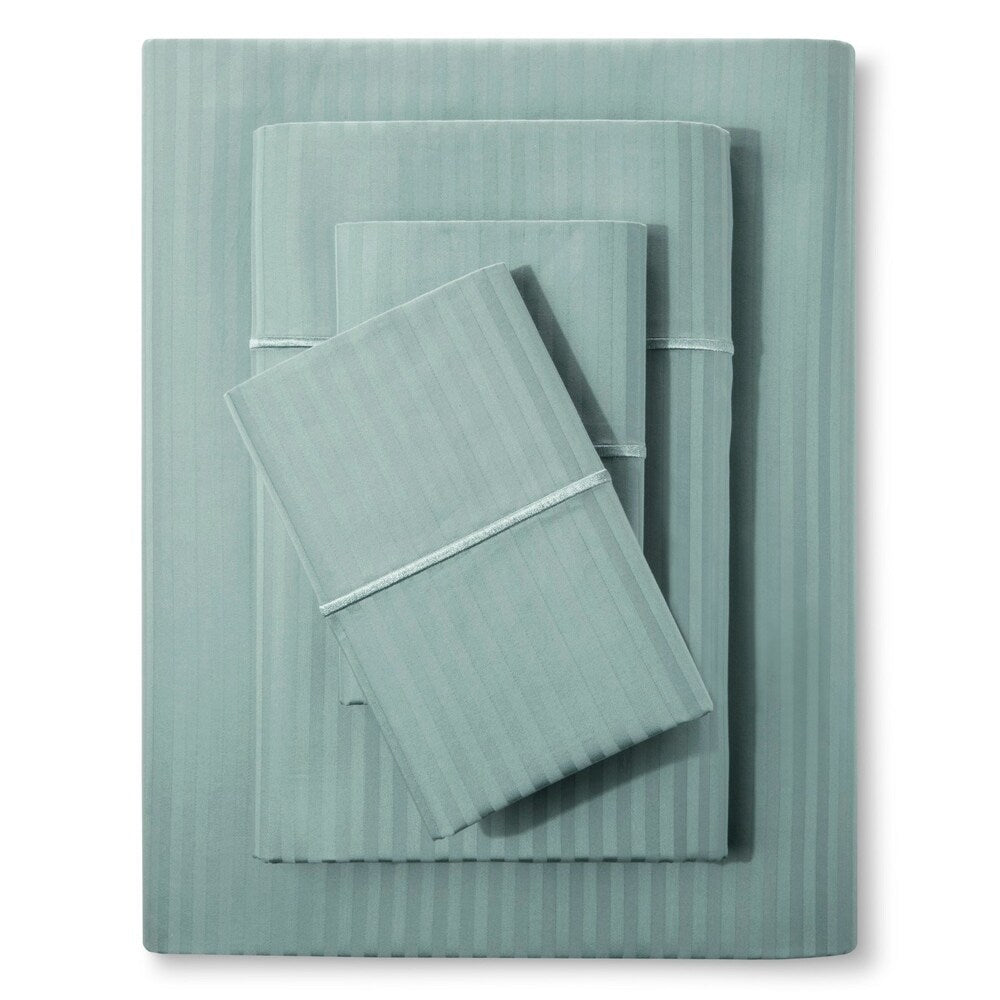 Luxury 500 Thread Count Cotton Damask Stripe Sheet Set