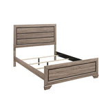 Federica 3 Piece Grayish Brown Panel Bedroom Set