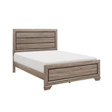 Federica 3 Piece Grayish Brown Panel Bedroom Set