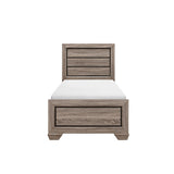 Federica 3 Piece Grayish Brown Panel Bedroom Set