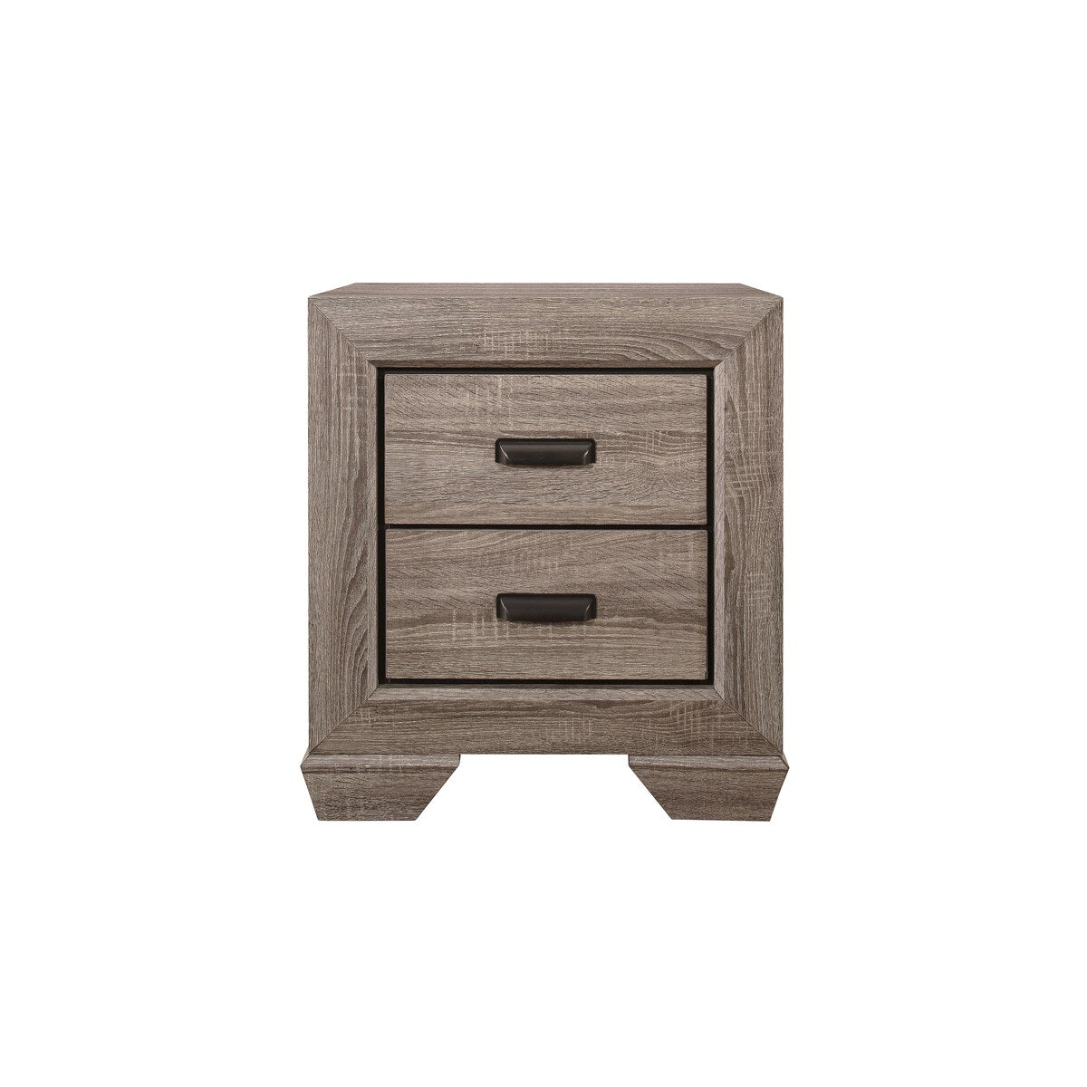 Federica 3 Piece Grayish Brown Panel Bedroom Set