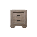 Federica 3 Piece Grayish Brown Panel Bedroom Set