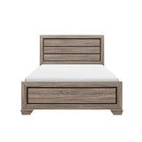 Federica 3 Piece Grayish Brown Panel Bedroom Set