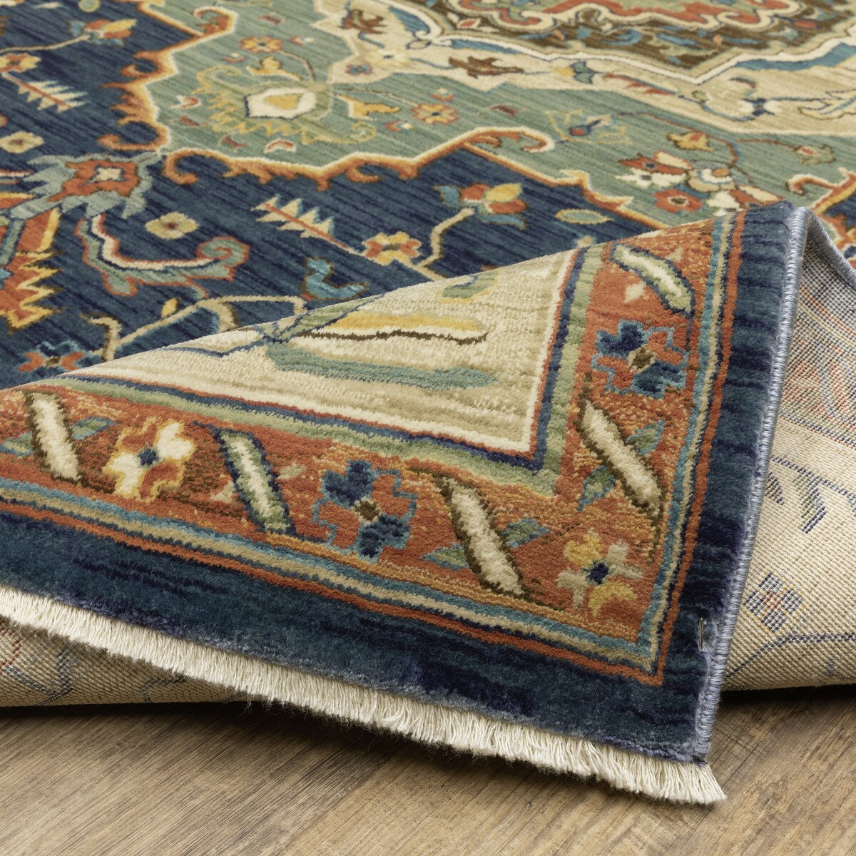 Style Haven Federica Bohemian Center Medallion Fringe Edge Area Rug