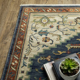 Style Haven Federica Bohemian Center Medallion Fringe Edge Area Rug