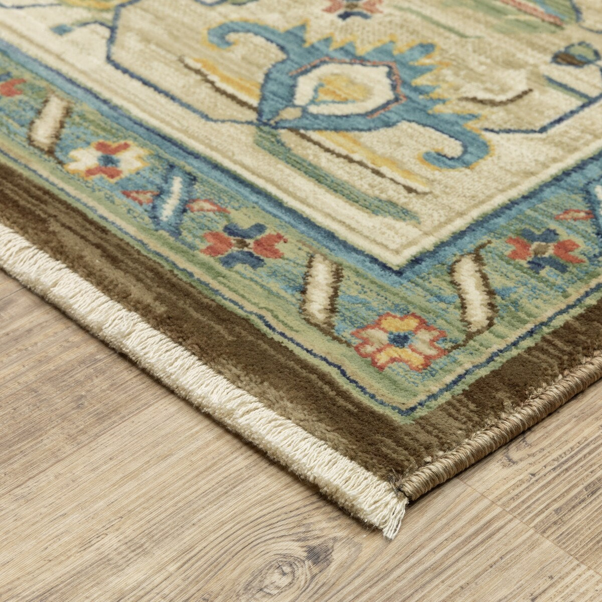 Style Haven Federica Bohemian Center Medallion Fringe Edge Area Rug