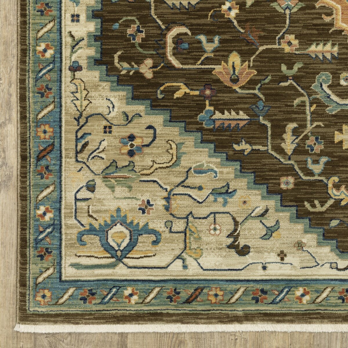 Style Haven Federica Bohemian Center Medallion Fringe Edge Area Rug