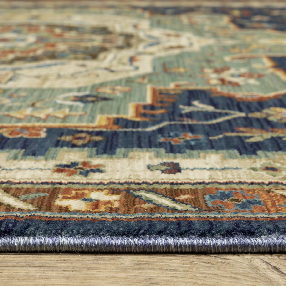 Style Haven Federica Bohemian Center Medallion Fringe Edge Area Rug