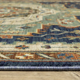 Style Haven Federica Bohemian Center Medallion Fringe Edge Area Rug