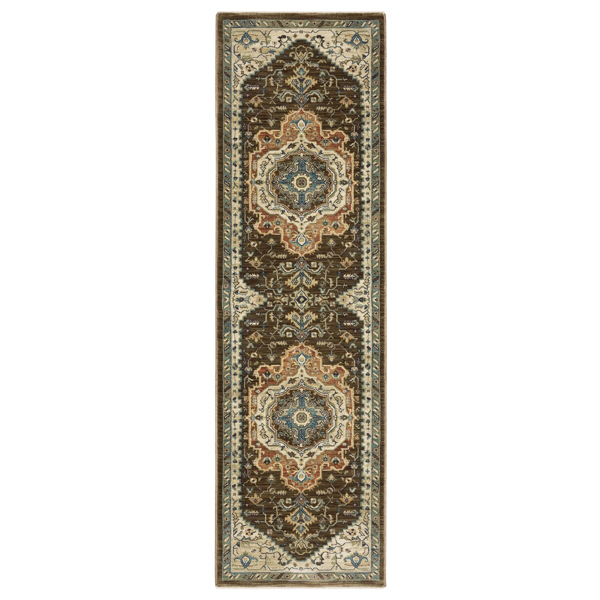 Style Haven Federica Bohemian Center Medallion Fringe Edge Area Rug