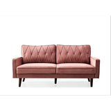 Feemster 69.3" Wide Velvet Tufted Cushion Back Sofa