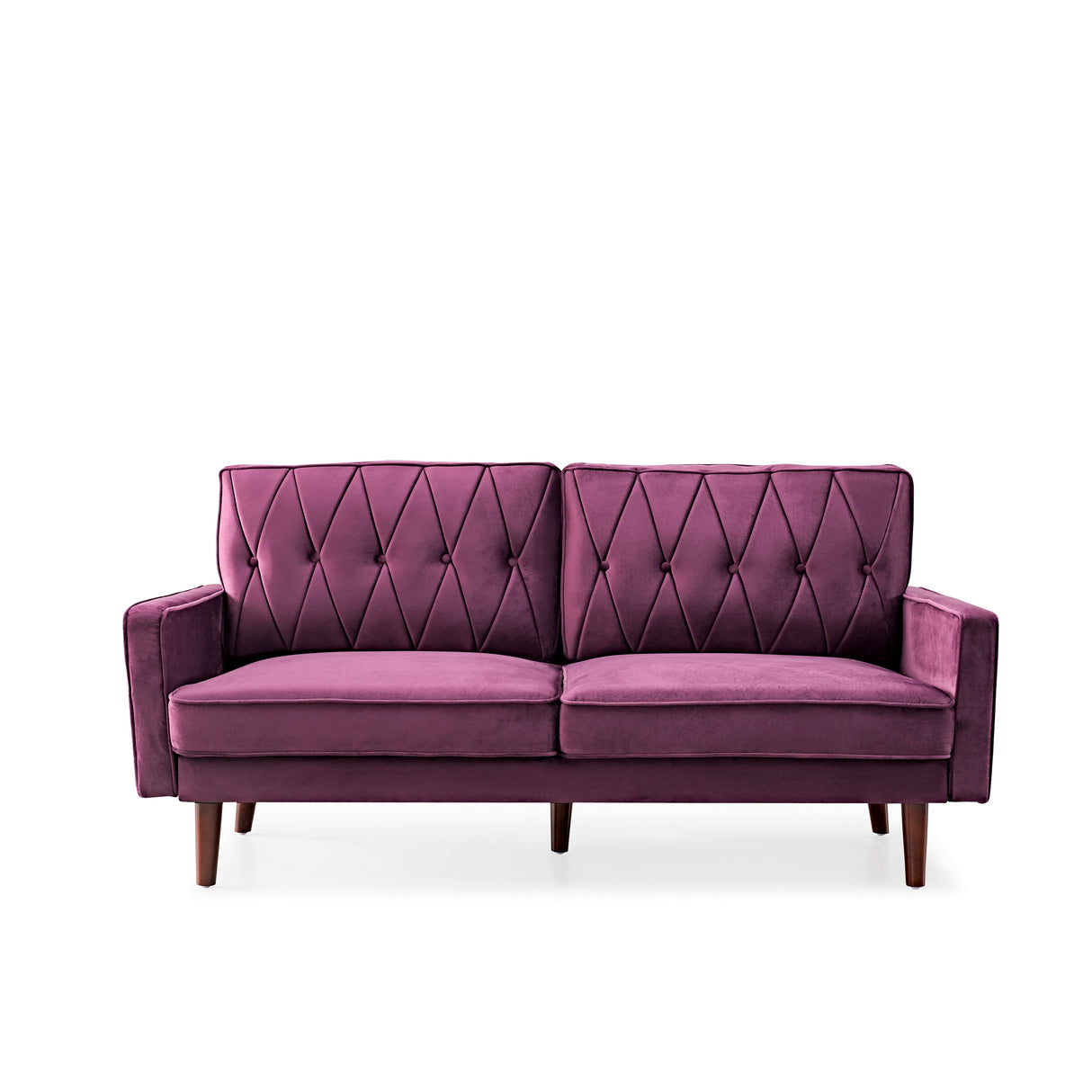 Feemster 69.3" Wide Velvet Tufted Cushion Back Sofa