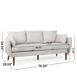 Feichko Pillow Back 3 Seater Sofa by Christopher Knight Home