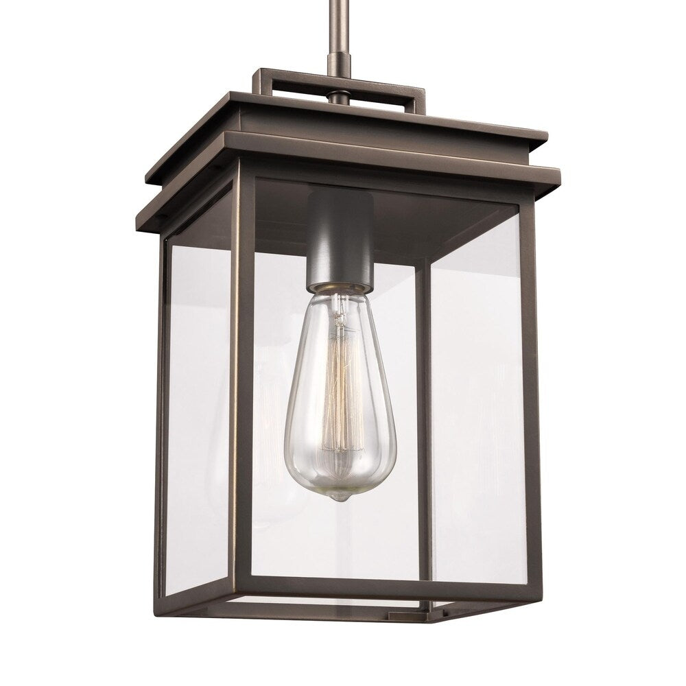 Feiss 1 - Light Outdoor Pendant Lantern, Antique Bronze