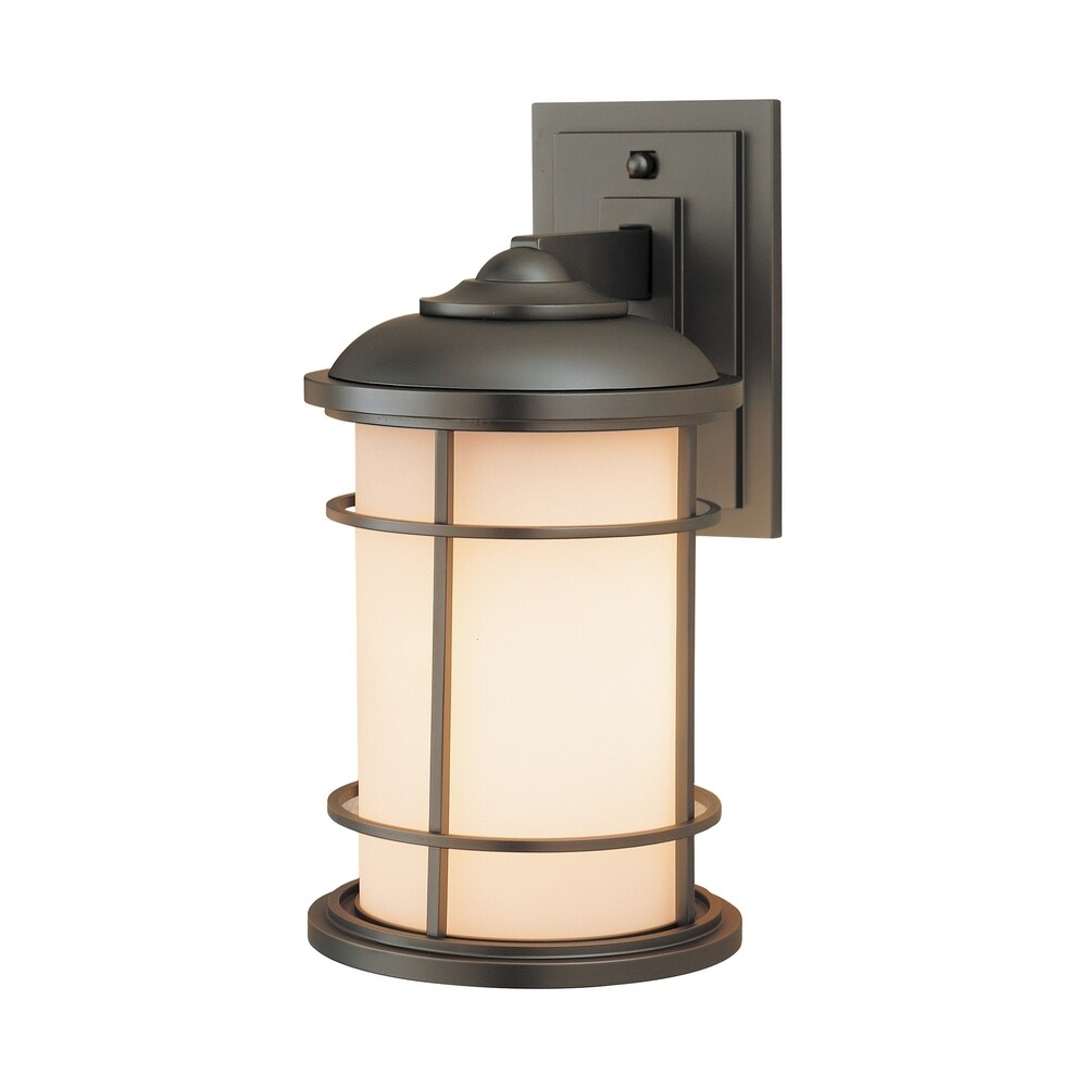 Feiss 1 - Light Wall Lantern, Burnished Bronze
