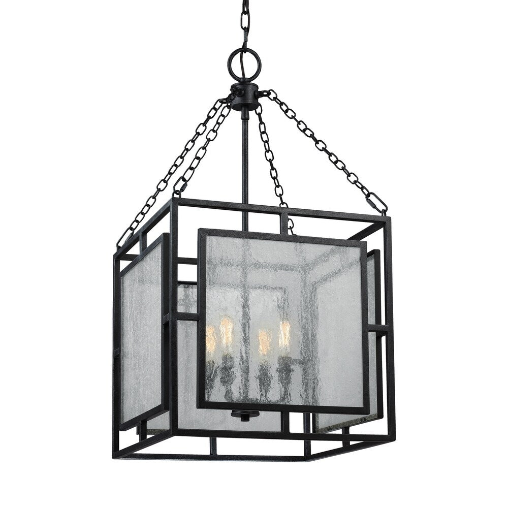 Feiss 4-light Dark Weathered Zinc Chandelier - Weathered Zinc