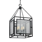 Feiss 4-light Dark Weathered Zinc Chandelier - Weathered Zinc