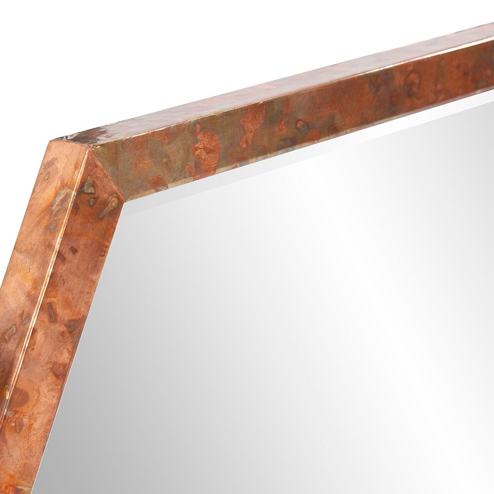 Allan Andrews Felix Wood Framed Wall Mirror - Copper